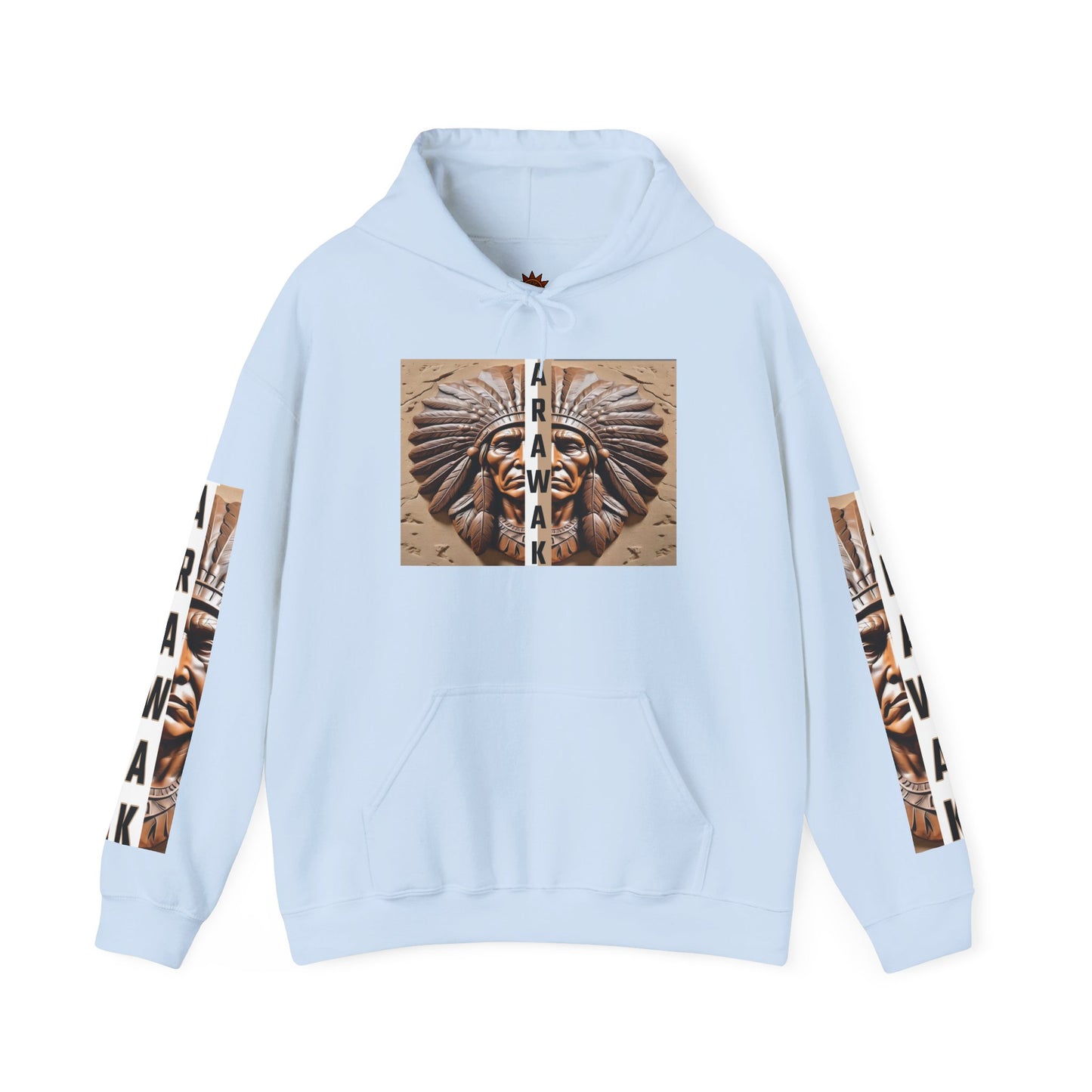 Tribal Graphic Hoodie with Arawak Design, Comfortable Unisex Sweatshirt for Casual Wear, Gift for Music Festivals, Bohemian Style, [...]