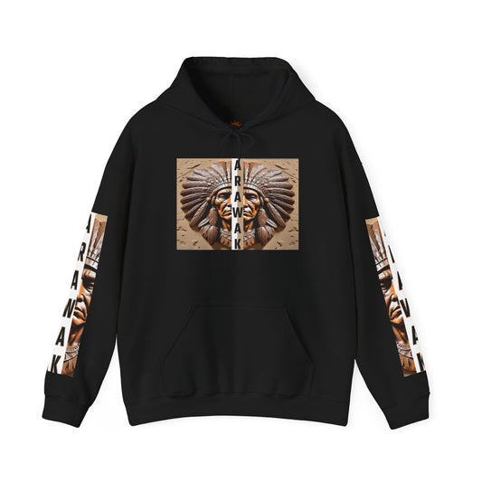 Tribal Graphic Hoodie with Arawak Design, Comfortable Unisex Sweatshirt for Casual Wear, Gift for Music Festivals, Bohemian Style, [...]