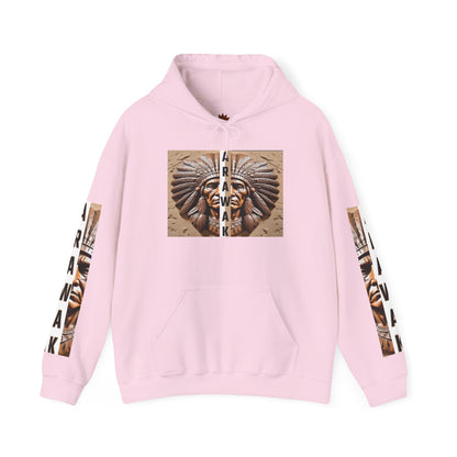 Tribal Graphic Hoodie with Arawak Design, Comfortable Unisex Sweatshirt for Casual Wear, Gift for Music Festivals, Bohemian Style, [...]