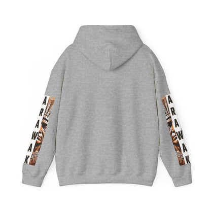Tribal Graphic Hoodie with Arawak Design, Comfortable Unisex Sweatshirt for Casual Wear, Gift for Music Festivals, Bohemian Style, [...]