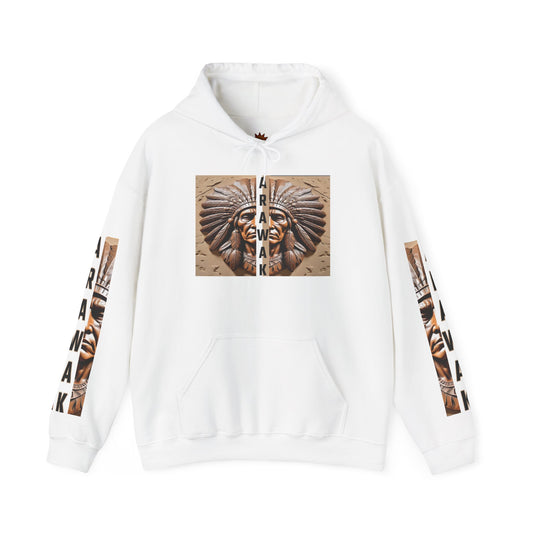 Tribal Graphic Hoodie with Arawak Design, Comfortable Unisex Sweatshirt for Casual Wear, Gift for Music Festivals, Bohemian Style, [...]