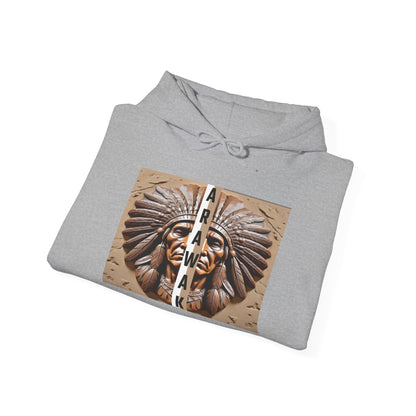 Tribal Graphic Hoodie with Arawak Design, Comfortable Unisex Sweatshirt for Casual Wear, Gift for Music Festivals, Bohemian Style, [...]