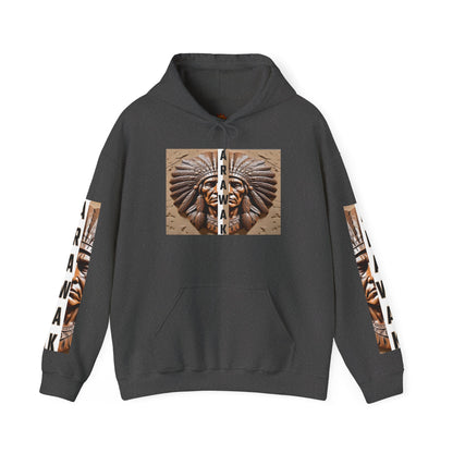 Tribal Graphic Hoodie with Arawak Design, Comfortable Unisex Sweatshirt for Casual Wear, Gift for Music Festivals, Bohemian Style, [...]
