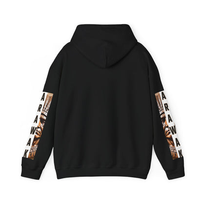 Tribal Graphic Hoodie with Arawak Design, Comfortable Unisex Sweatshirt for Casual Wear, Gift for Music Festivals, Bohemian Style, [...]