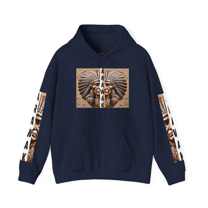 Tribal Graphic Hoodie with Arawak Design, Comfortable Unisex Sweatshirt for Casual Wear, Gift for Music Festivals, Bohemian Style, [...]